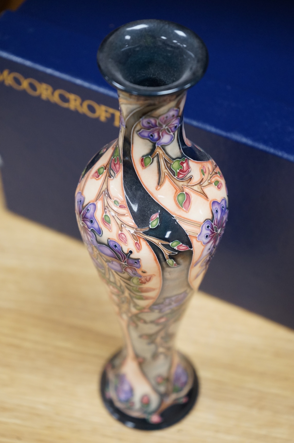A Moorcroft, ‘Autumn Sunset’ vase by Rachel Bishop, 45/100, 2004